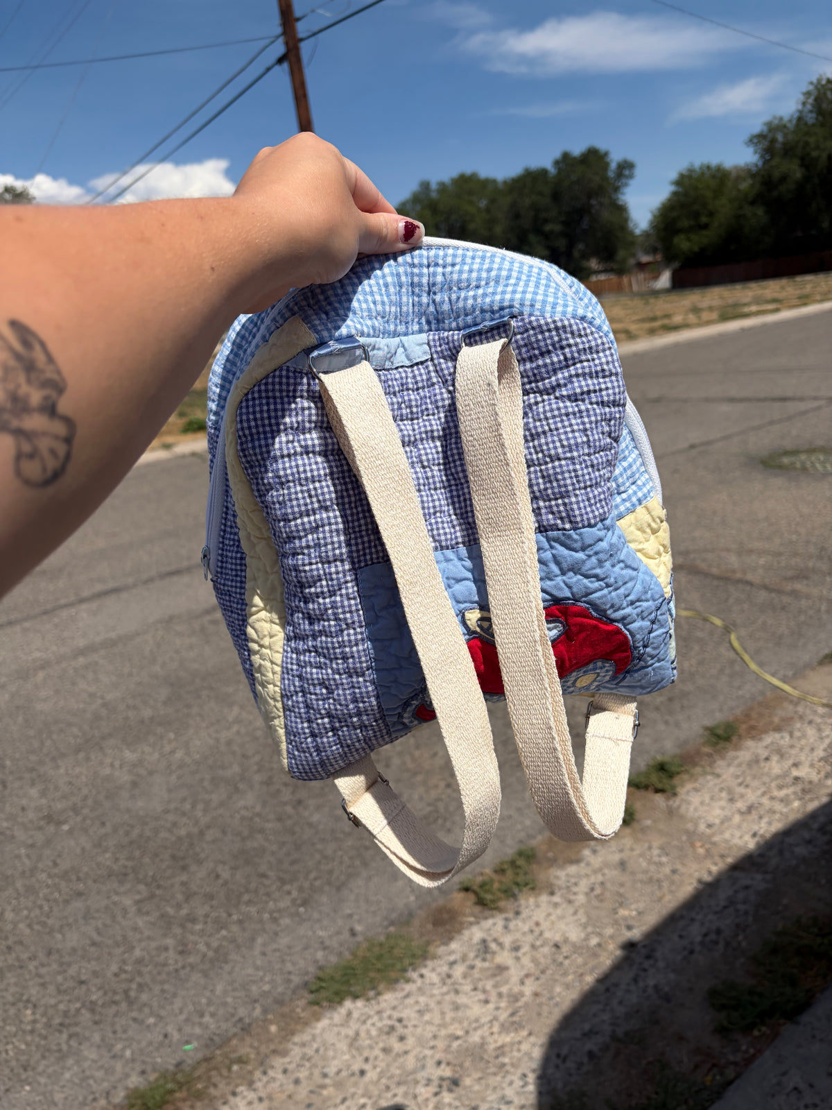 Up-cycled Small Backpack