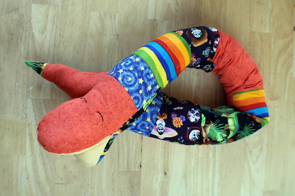 Patchwork Plush Snake 40in